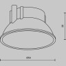 Декоративная рамка-отражатель MAYTONI ALFA LED Ring8-10W-RD-W