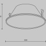 Декоративная рамка-отражатель MAYTONI WISE Ring057-7-B