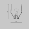 Комплект креплений MAYTONI для профиля ALM-6332-S-2M 642004