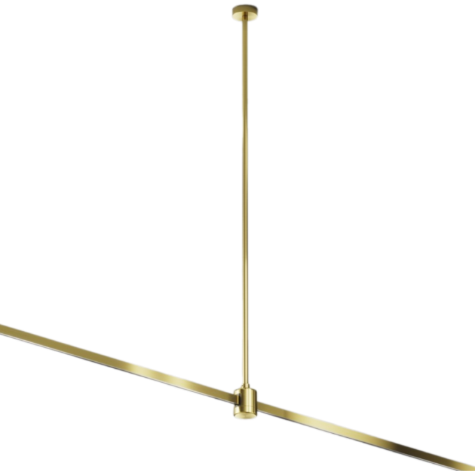 Крепление потолочное MAYTONI LONG FLARITY TRA159С-IPC1-BS 700мм с прямым коннектором питания латунь TRA159C-IPC1-BS