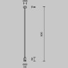 Крепление потолочное MAYTONI LONG FLARITY TRA159С-SL1-BS одинарное 760мм латунь TRA159C-SL1-BS