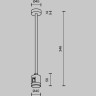 Крепление потолочное MAYTONI MEDIUM FLARITY TRA158С-IPC1-BS 300мм с прямым коннектором питания латунь TRA158C-IPC1-BS