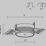 Основание MAYTONI PA001-TRS-W для вывода провода подвесного светильника