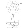 Подвесная люстра MAYTONI TECHNICAL RAMI черный MOD128PL-12WB