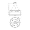 Подвесная люстра MAYTONI WONDERLAND хром MOD313PL-06CH