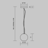 Подвесной светильник MAYTONI BASIC TEXTURE MOD461PL-01B
