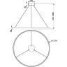 Подвесной светильник MAYTONI RIM MOD058PL-L65BK