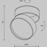 Потолочный светильник MAYTONI ONDA C024CL-18W4K-B-1