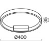 Потолочный светильник MAYTONI RIM MOD058CL-L50BK