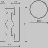 Шинопровод круглый MAYTONI FLARITY TRX154-R-D800-BS 800мм латунь
