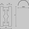 Шинопровод полукруг MAYTONI FLARITY TRX154-SR-D800-B 800мм черный