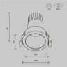 Светильник встраиваемый MAYTONI DIP DL116-10W-3K-W