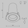 Светильник встраиваемый MAYTONI FOCUS LED DL125-L12-3K-W