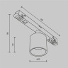 Трековый светильник MAYTONI ALFA S TR132-2-7W3K-B