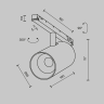 Трековый светильник MAYTONI FOCUS LED EXILITY TR243-4-12WTW-DD2-B