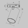 Трековый светильник MAYTONI FOCUS LED LEVITY TR187-1-9W4K-M-BBS