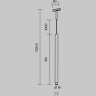 Трековый светильник MAYTONI SKIM LEVITY TR191-1-3W2.7K-M-B