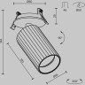 Встраиваемый светильник MAYTONI CALIPSO C110CL-01-GU10-B