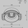 Встраиваемый светильник MAYTONI FLINT DL101-GU10-TRS-W