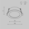Встраиваемый светильник MAYTONI ORB DL130-GX53-MG