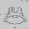 Встраиваемый светильник MAYTONI ROUND DL058-12W2.7K-W